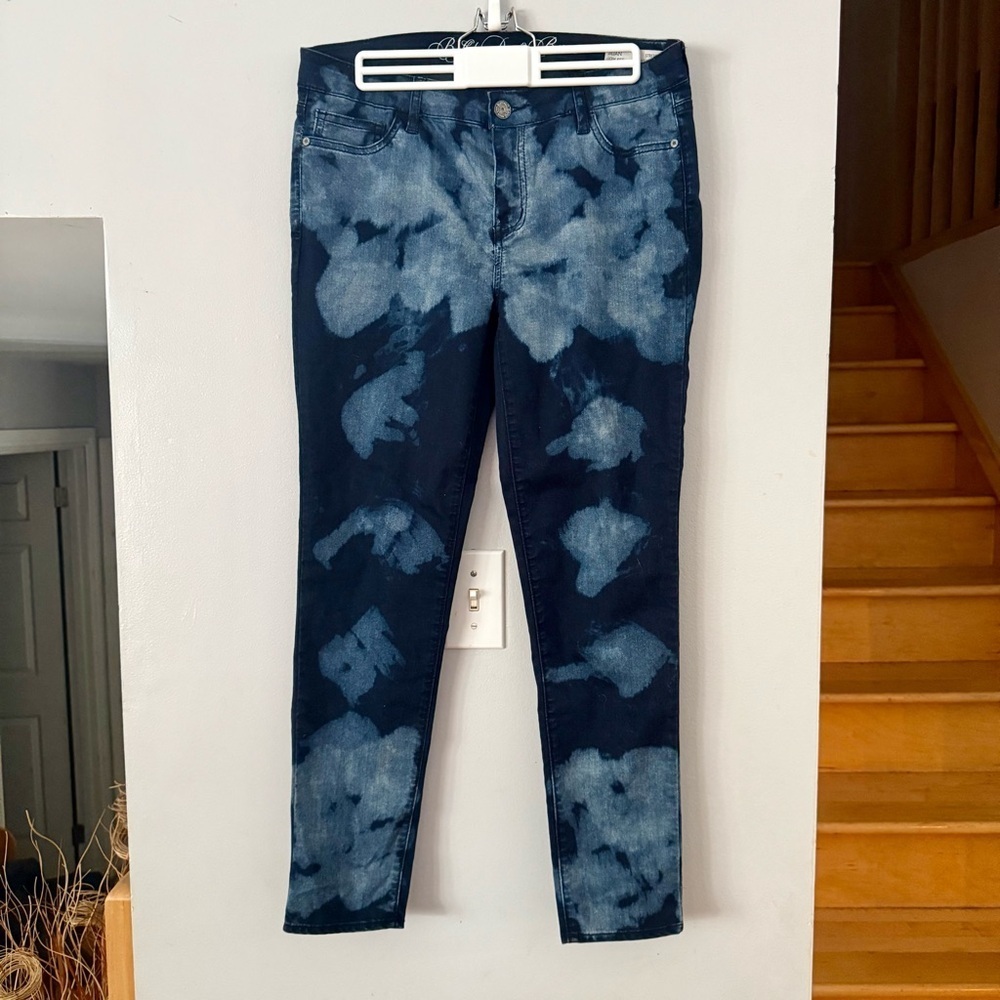 💥Buffalo David Bitton Dark Blue Tie-Dye Skinny Jeans